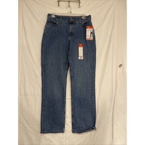 Lee Riders Relaxed Fit Instantly Slims Size 16L Straight Leg Stretch Blue Denim‎